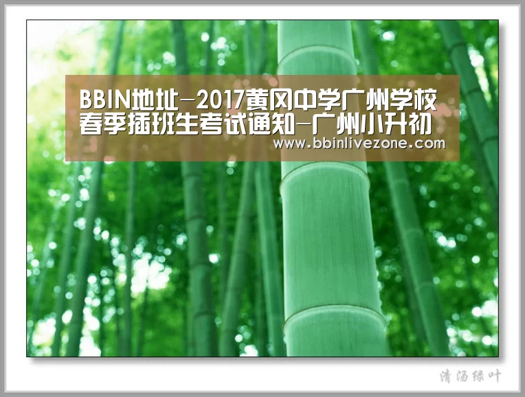 BBIN地址-2017黄冈中学广州学校春季插班生考试通知-广州小升初(图1) BBIN国际厅